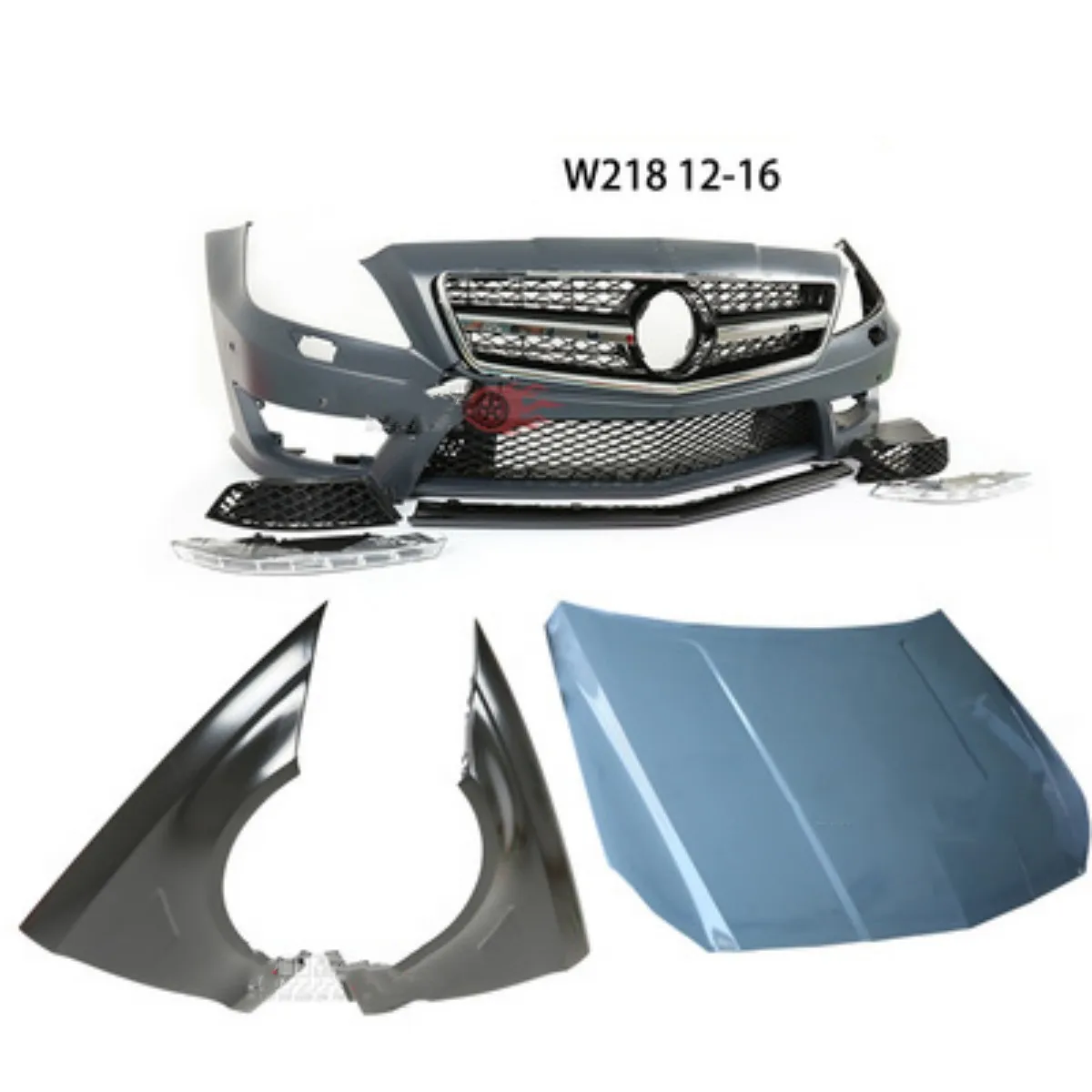 Комплект для кузова автомобиля передний бампер задняя крышка капота решетка