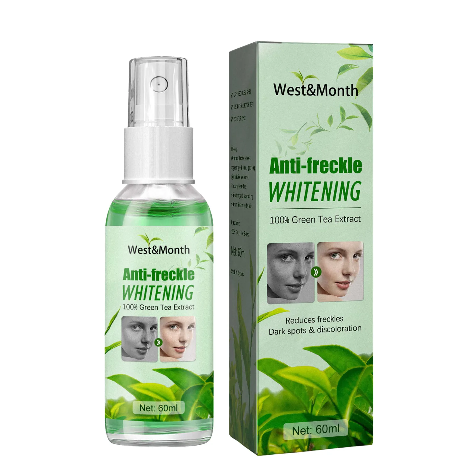 

Whitening Spray Green Tea Matcha Facial Toner Hydrating Soothing Calming Facial Mist Spray For Sensitive Skin Lighten Dark Spots