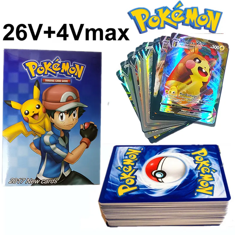 

30 шт. TAKARA TOMY Pokemon Cards Vmax сияющая карта Английский Меч Щит бустер коробка коллекция торговая Игра карточка для детей игрушка подарок