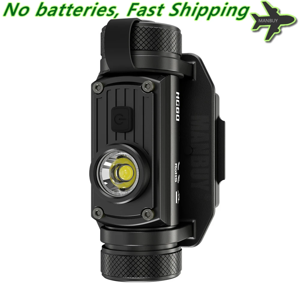 sale NITECORE HC60M Rechargeable Helmet Light without Batteries NVG Mount 1000Lm Waterproof Travel Outdoor Hunting Hiking Search