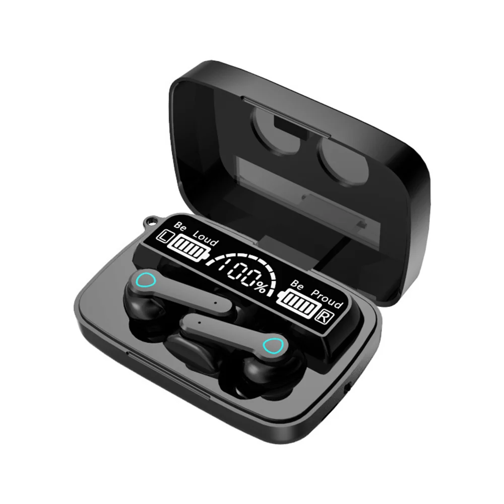 

2021 New Arrival M19 Twin Wireless Earphones BT 5.1 TWS 9D Stereo Waterproof Earbuds with Charging Box Headphones M19