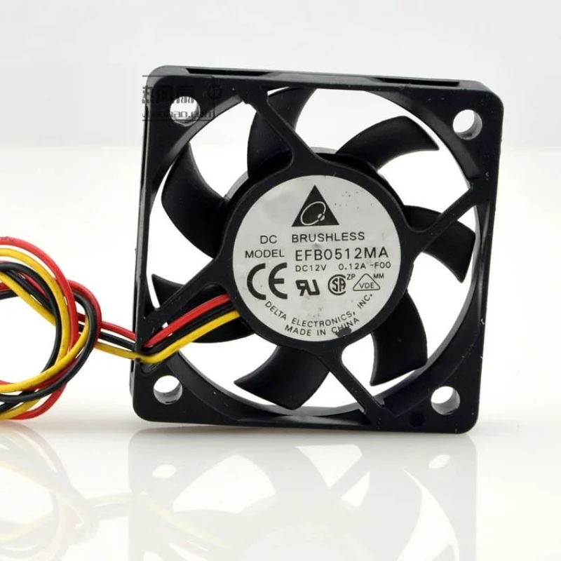 Новый вентилятор ЦП для Delta EFB0512MA 12В 0.12A двухшариковый бесшумный охлаждающий вентилятор 5 см 5010 50*50*10 мм