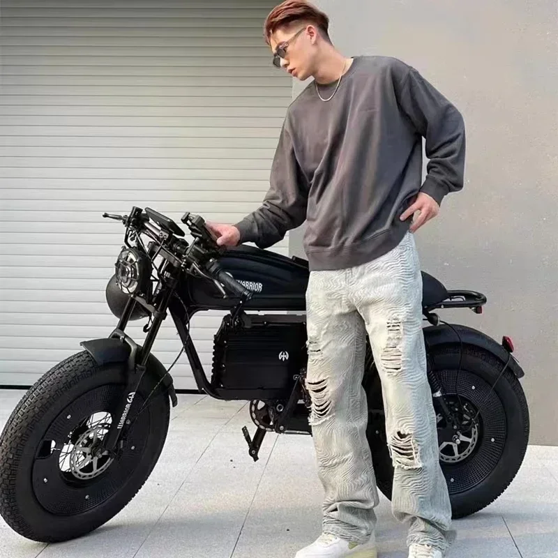 ZPW Black Warrior 1500 Вт Мотоциклы 48 В 60 Ач Электрический велосипед для взрослых Дорожный