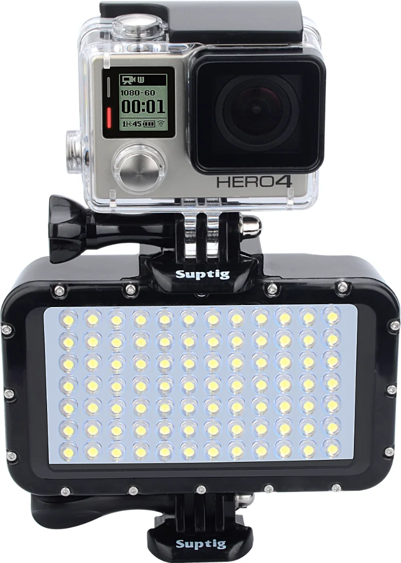 

50M waterproof underwater LED high-power flashing fill light for Gopro Canon SLR camera underwater video lamp base