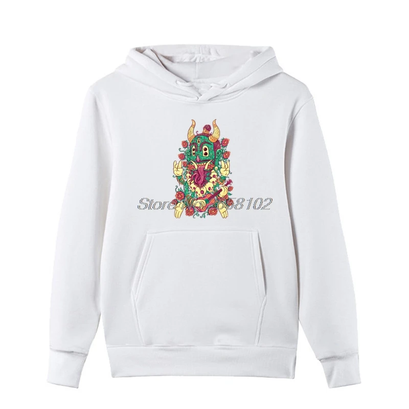 

Hot Sale Rockin Island Demon Printed Hoodies Men Cotton Sweatshirt Hip Hop Coat Tops Harajuku Streetwear