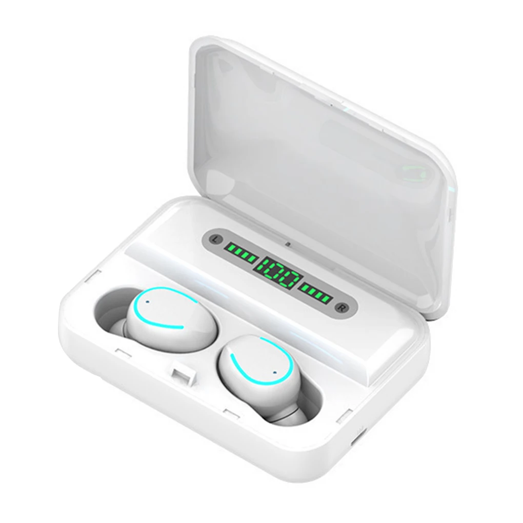 

F9-5 Wireless Earphone Digital Display Touch Control Bluetooth 5.0 Noise Reduction TWS In-ear Earbuds for Smartphone IOS Android