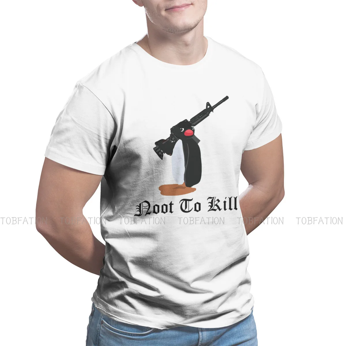 

Мужская футболка Pingu Noot Pinga, с принтом пингвина, TV, базовая футболка для отдыха Noot To Kill, Высококачественная пушистая футболка нового дизайна