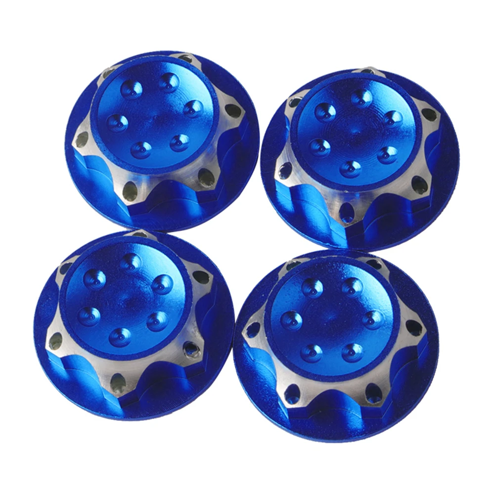 

4 Pcs Hex Buggy Model Model Car Antiskid Nut Aluminium For RC 1:8 Cover Antidust Wheel Hub