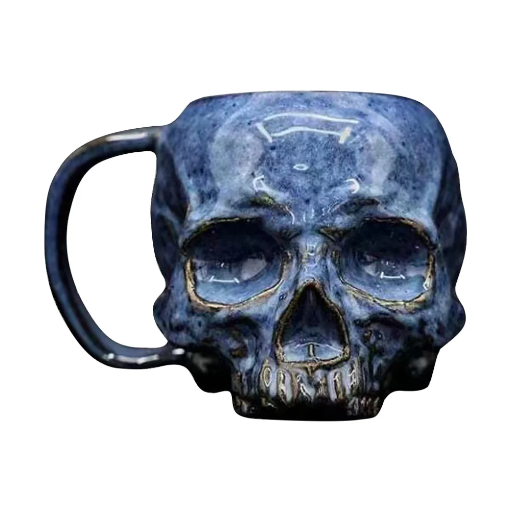 

Resin Cup 480ml Coffee Mug Drink Water Teacup Halloween Skeleton Craft Ornament Desktop Decoration2021 new