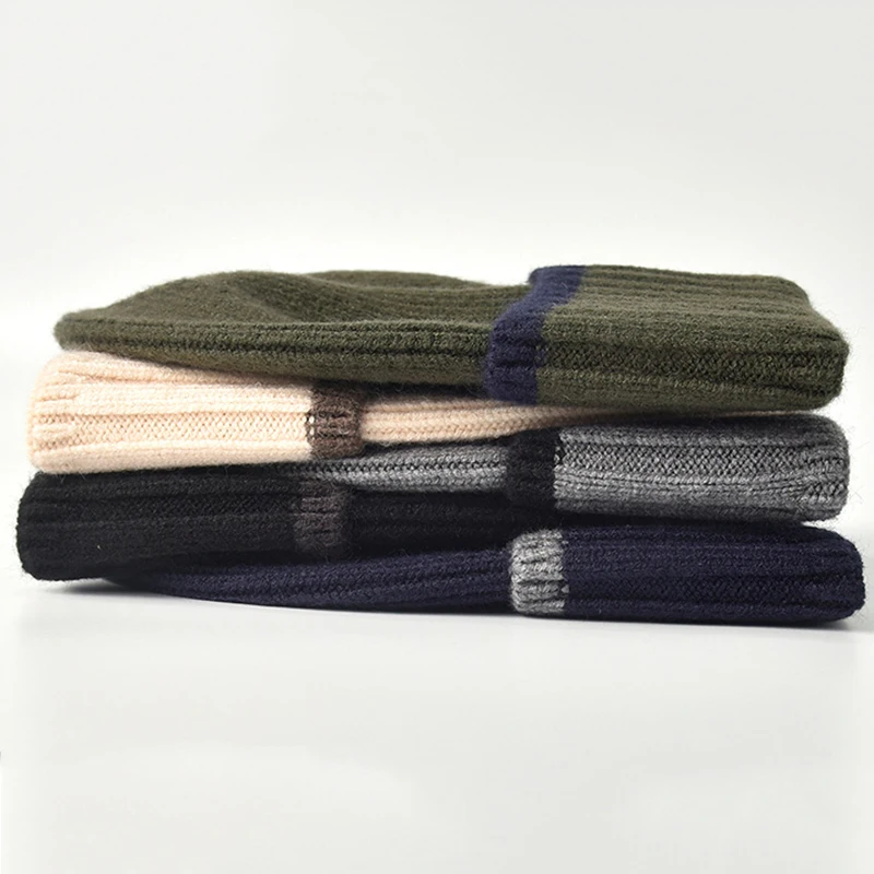 Зимние шапки теплая вязаная шапка для мужчин и женщин плотная Рыбацкая