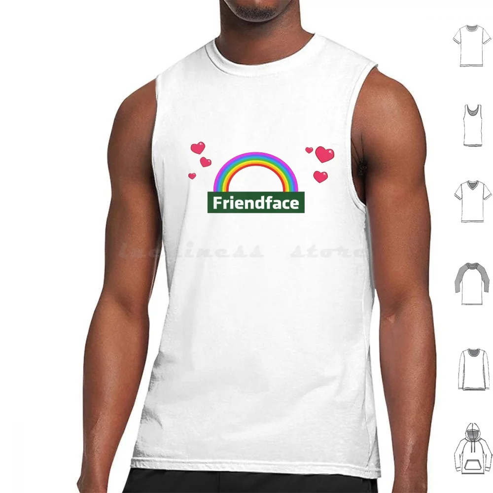 

Friendface Rainbow Hearts Tank Tops Print Cotton It It Crowd The It Crowd Tv Show Episode Chris Odowd Richard Ayoade