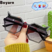 boyarn 2022 new cute cartoon sunglasses personality irregular childrens glasses korean ocean film childrens glasses uv400