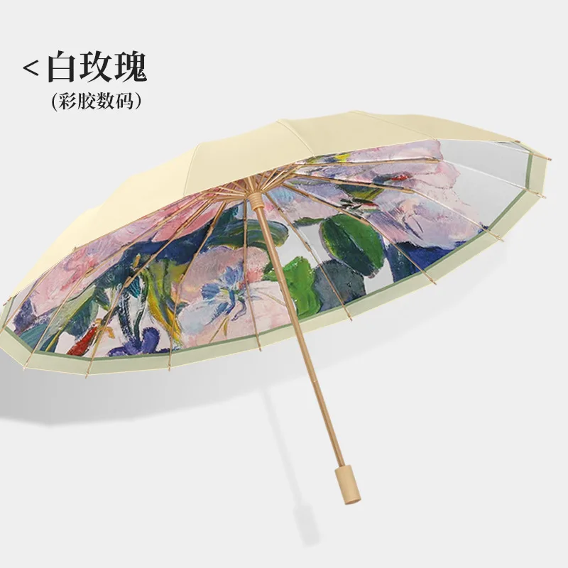 

Женский зонт 16К 3-х складывающийся