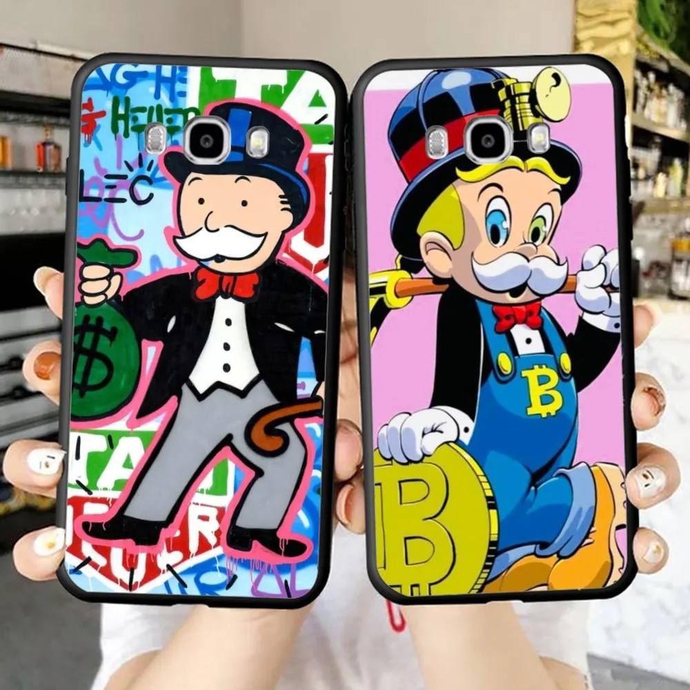 Trend Cartoon Dollar Alec Monopoly Phone Case For Samsung J 7 Plus 7core J7 Neo J6 Prime J4 Mobile Cover
