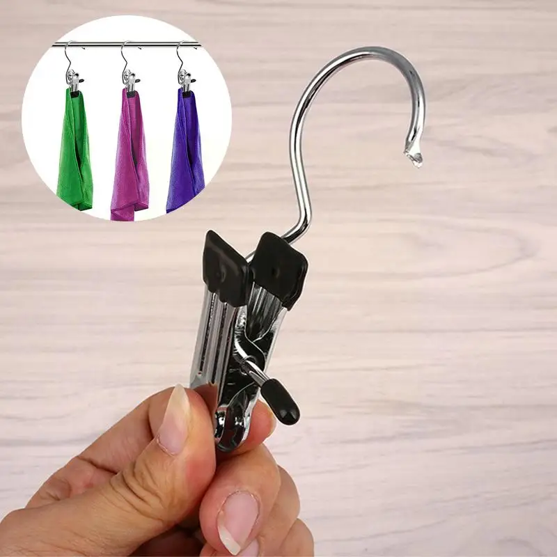 

5pcs/set Clothes Hanger Hooks Laundry Stainelss Steel Pin Clothes Holder Shoes Clothes Clip JK0911 Mini Rack Bag Rails Boot I7K4
