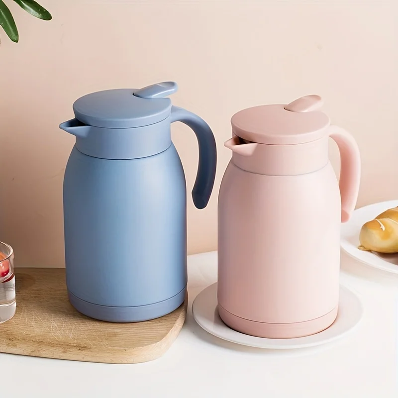 

1pc Coffee Pot, 900ML/31.7oz Insulation Pot, Household Insulation Bottle, 304 Stainless Steel Hot Water Kettle, Summer Winter Dr