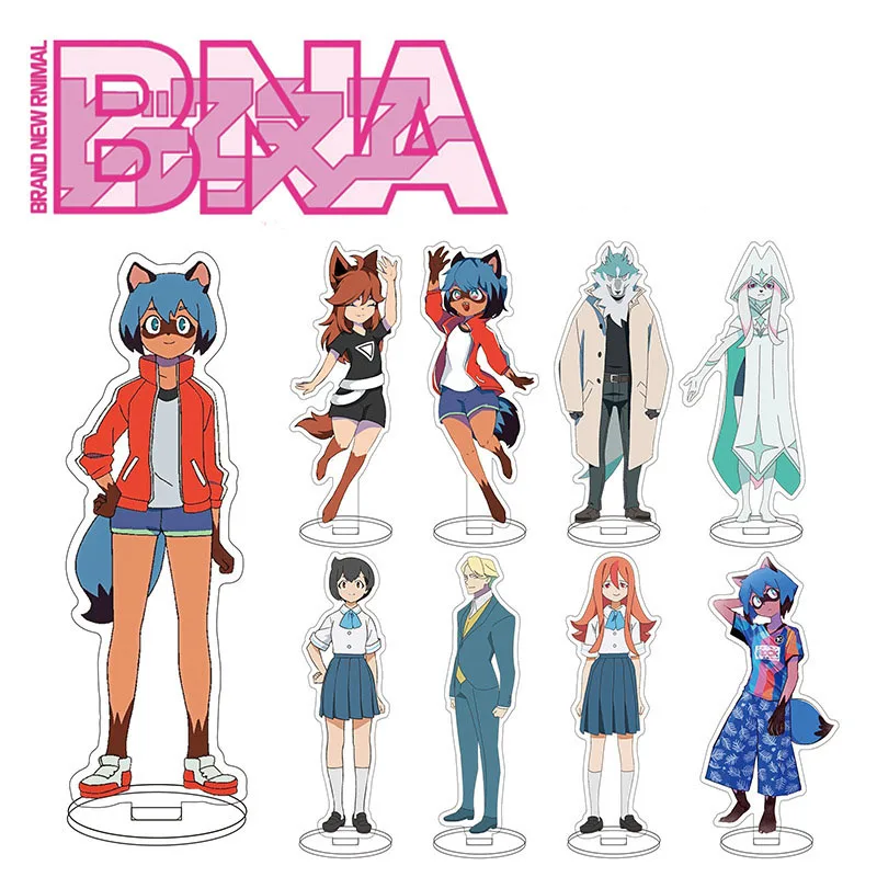 Аниме Фирменная Новинка подставка для животных модель пластина BNA животное Shirou Ogami Wolf Michiru Kagemori двустороннее настольное украшение