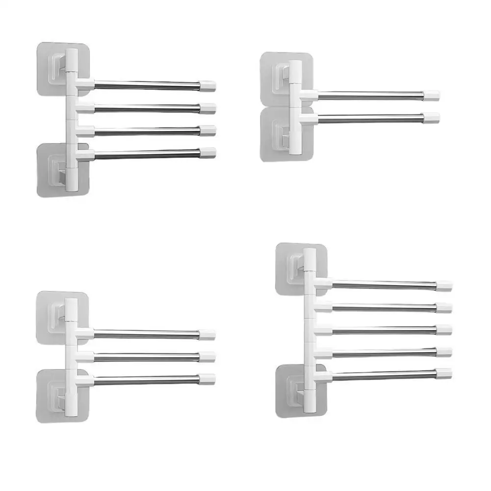 

Вешалка для полотенец для ванной комнаты, вращающийся держатель для полотенец, подвесные рычаги, поворотная настенная вешалка для кухни, ба...