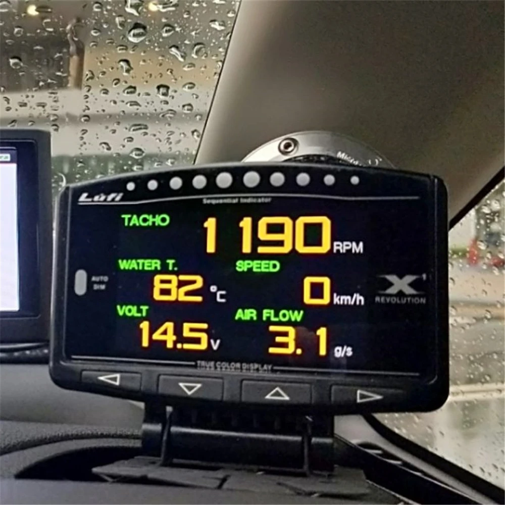 Фото Датчик давления масла lufi x1 obd 2, цифровой измеритель температуры, скорости и давления масла, для автомобилей, Afr RPM №2