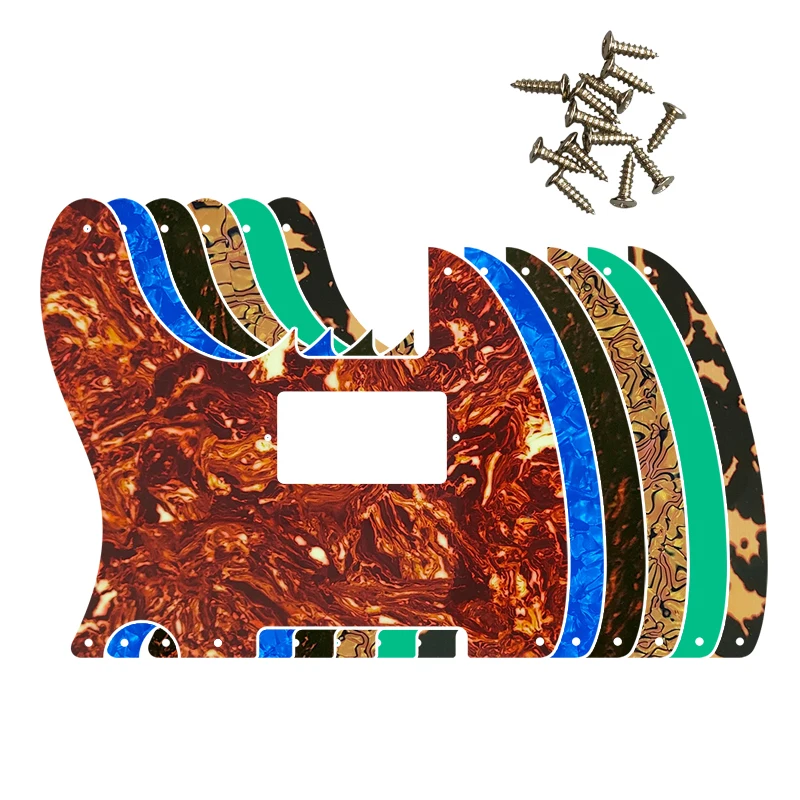 

Pleroo Parts For Left Hand US Standard 5 Screw Holes 52 Year Tele Telecaster With PAF Humbucker Guitar Pickguard Scratch Plate