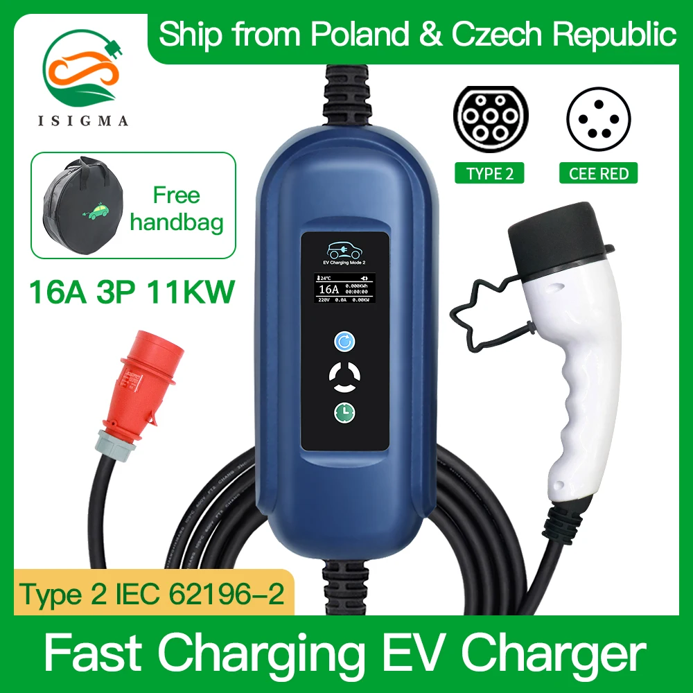 11kw Ev Charger Type 2 3 Phase	