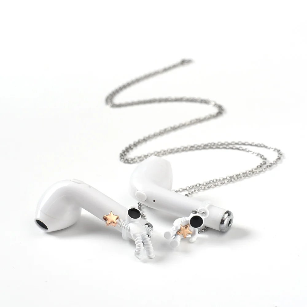 

Anti-Lost Chains For AirPods Pro Airpods3 2 1 Astronaut Pendant Necklace Chain Wireless Bluetooth Earphone Accessories Jewelry