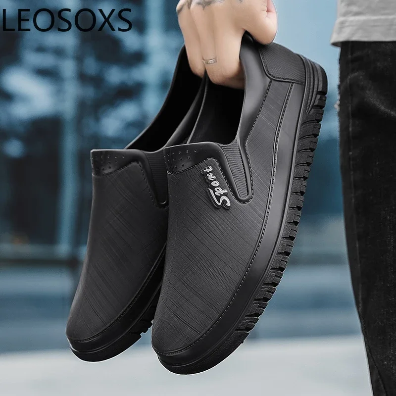 Мужская обувь шеф-повара Водонепроницаемая противоскользящая сохраняющая тепло