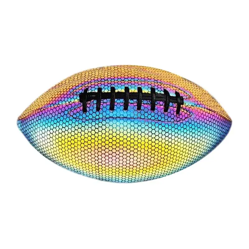 

Glow In The Dark Football Rugby Ball Glowing For Night Games Glow Training Ball Size 9 Light Up Football Sport Game Accessories