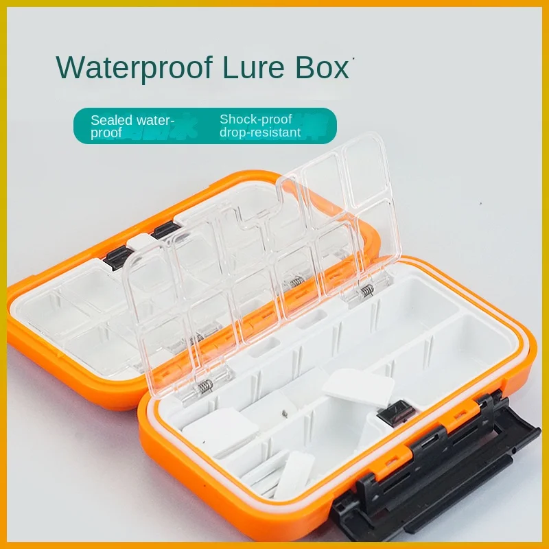 

Fishing Box Double Sided Lure Box Lure Bait Box Hook Storage Box Double Waterproof Fishing Gear False Bait Carrying Box