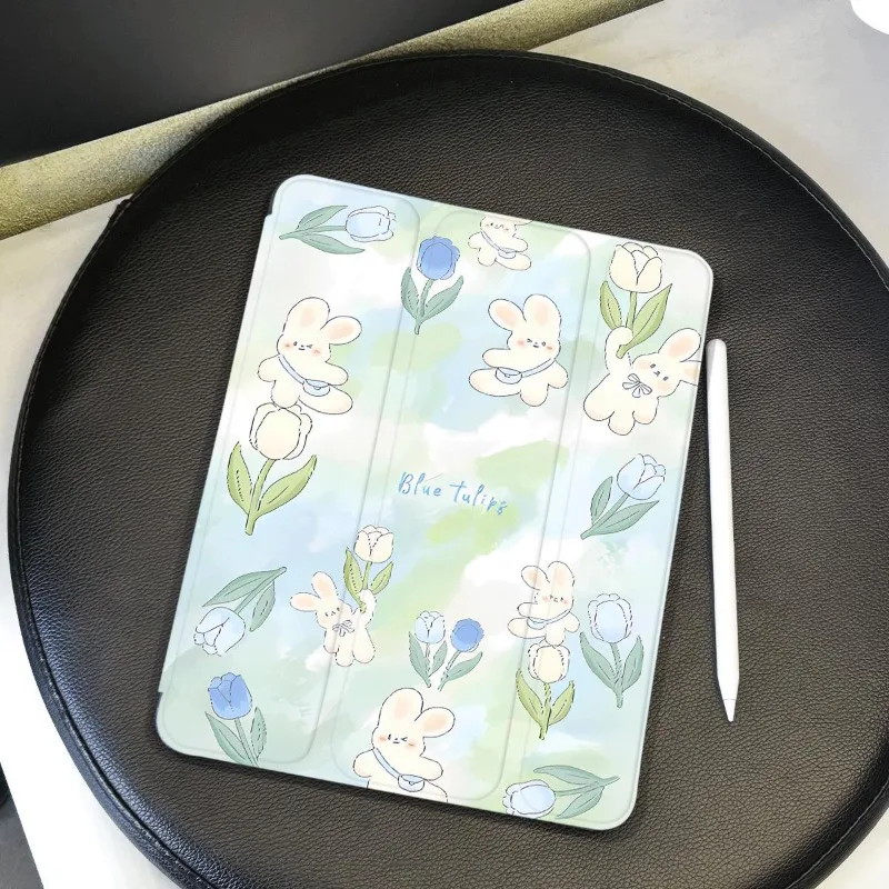 Чехол Blue Tulip Little Rabbit Funda для Ipad Pro 2024 чехол Air 3 поколения 2019 10 9 10-го IPad 4 2020 5