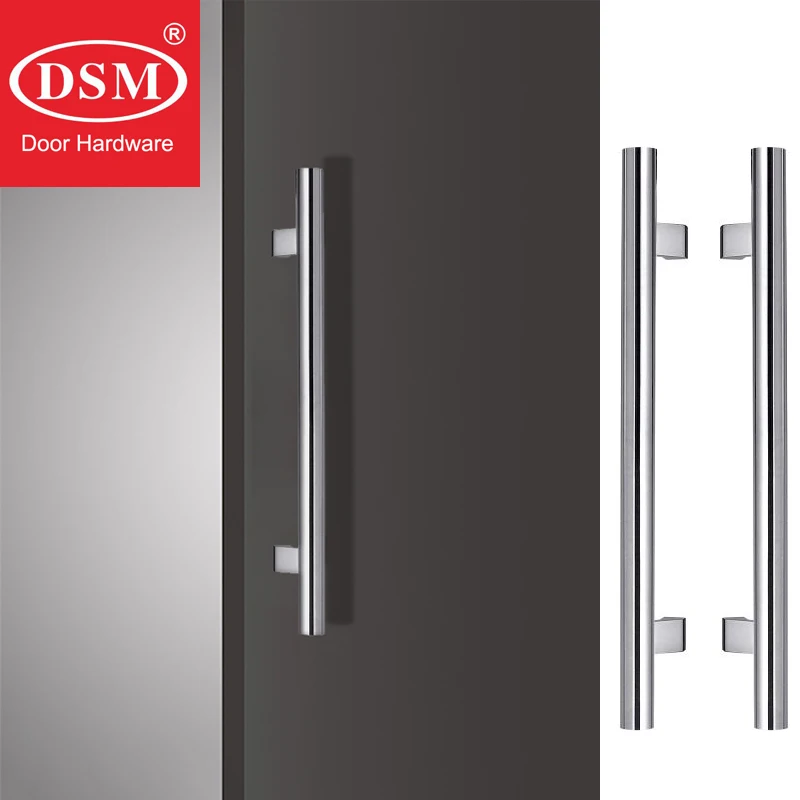 

Современная офсетная ручка для входной двери, ручка из нержавеющей стали SUS304 для деревянных/стеклянных/металлических рам дверей