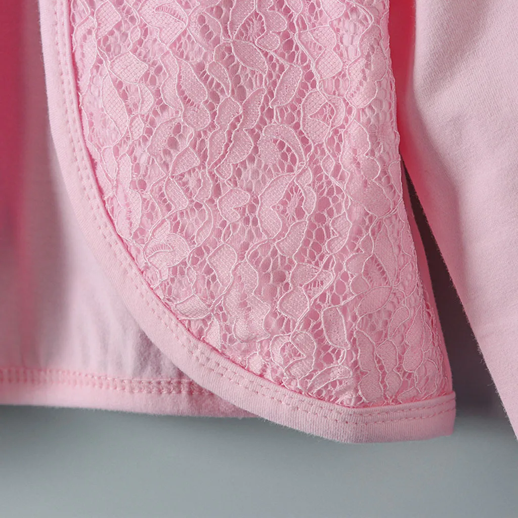 Детский кружевной кардиган-болеро для маленьких девочек 2-8 лет