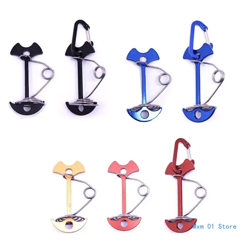 

Outdoors Wind proof Portable Stainless Steel Deck Anchors Peg with Spring Buckle Drop shipping