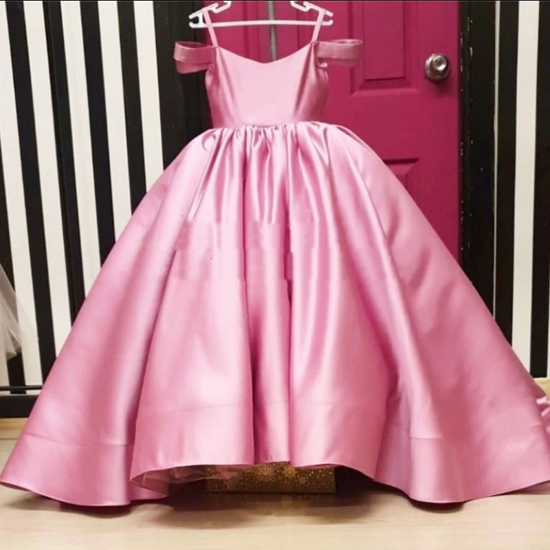 

Красивое розовое платье для девочки с цветами и бантом для свадебной вечеринки, дня рождения, нарядное платье для девочки, платье для первого причастия