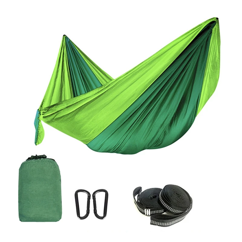 

Outdoor Tree Hammock Portable Parachute Cloth Camping Hammock Beach Backyard Garden Hiking Hammock