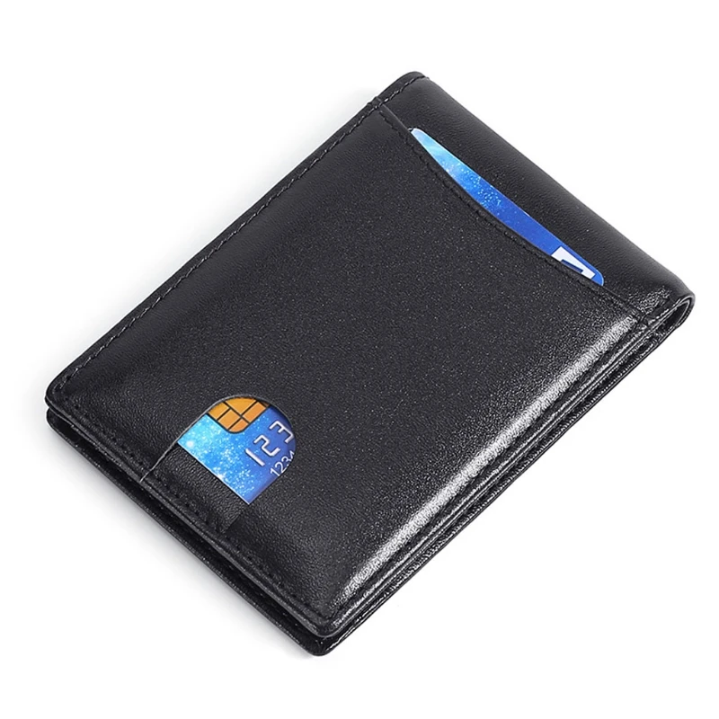 

2023 New Multi-functional Men Leather Credit Card Wallet RFID Blocking Cash Coin Purse