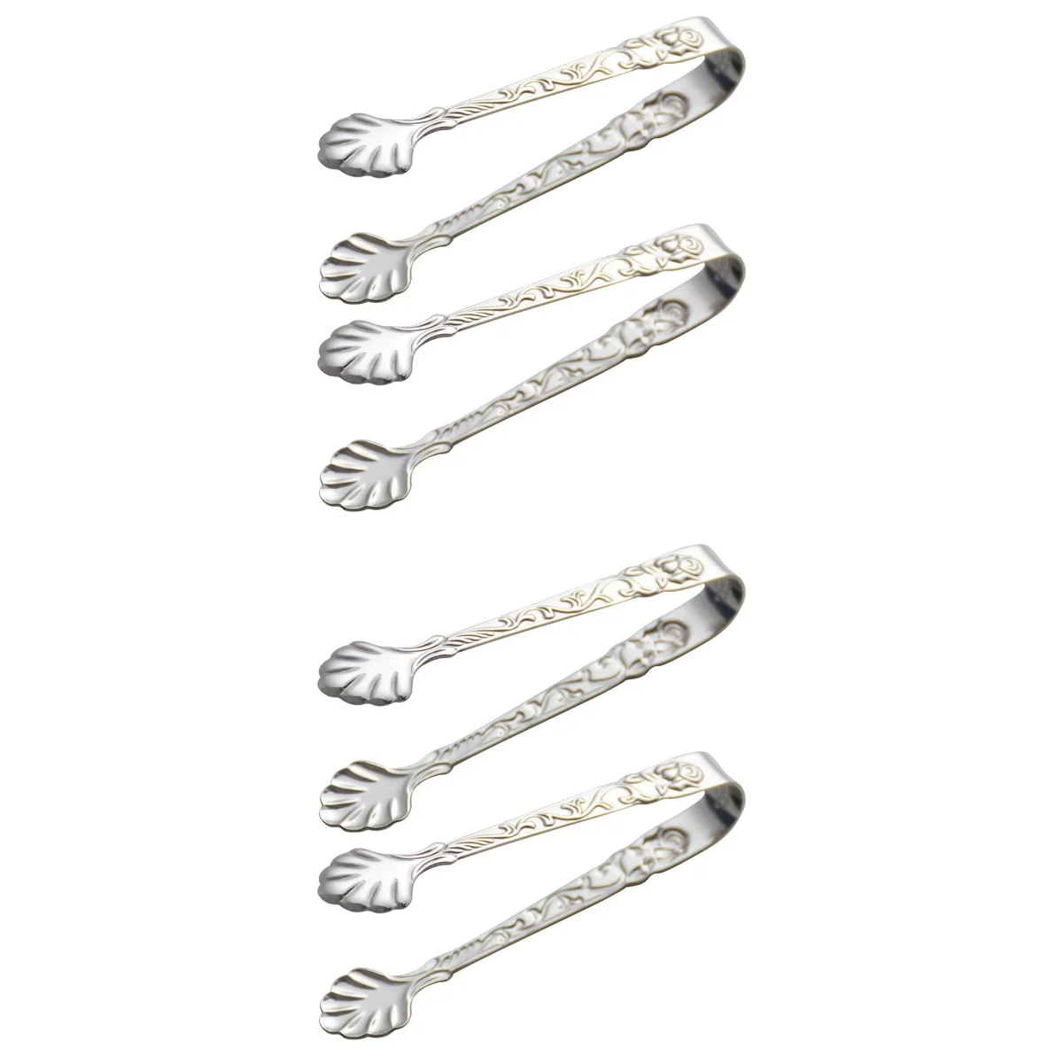 

4 Practical Tong Kitchen Tong Stainless Steel Cube Clamp for Home