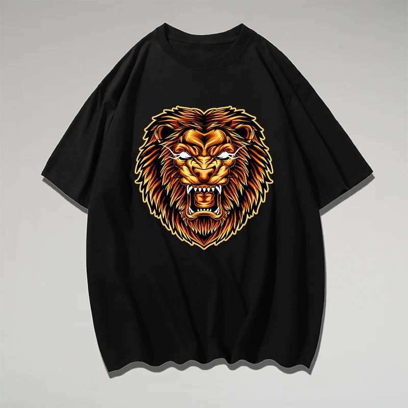 

Lion Fashion Black Love Blusa Vetement Hip Hop Bike Plain Camiseta 3D Cute 2023 Top Tees