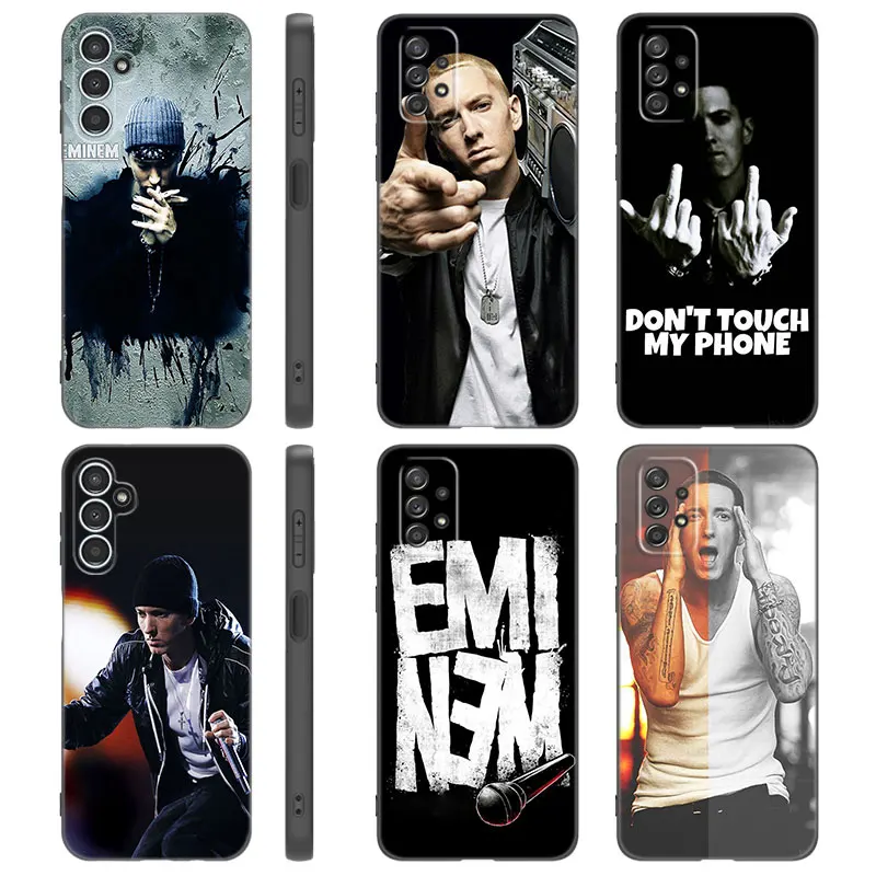 Чехол Rapper Eminem для Samsung A13 A22 A24 A32 4G A25 A34 A35 A52S A53 A54 A55 A73 5G A12 A14 A15 A23 A31 A33 A50 A51