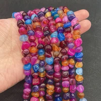 natural stone irregular agate beads 6 10mm dragon pattern agate charm jewelry diy unisex necklace bracelet earring accessories