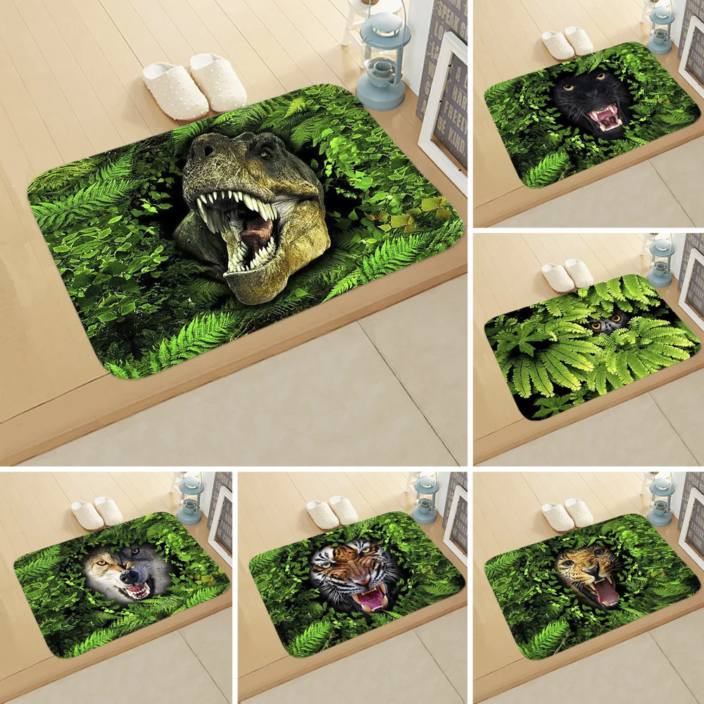 

Animal Leafy Kitchen Doormat Bathroom Absorbent Floor Mat Anti-slip Mat for Bathroom Door Kitchen Rug Door Mats Outdoor Suede