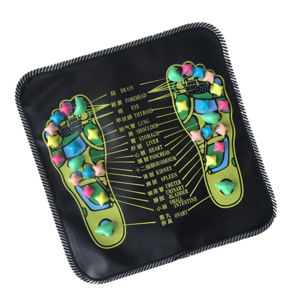 

Mat Footmassage Feet Acupressure Reflexologyacupoint Roller Tool Pain Sole Massaging Pad Walkarch Plantar Fasciitis Spa Point