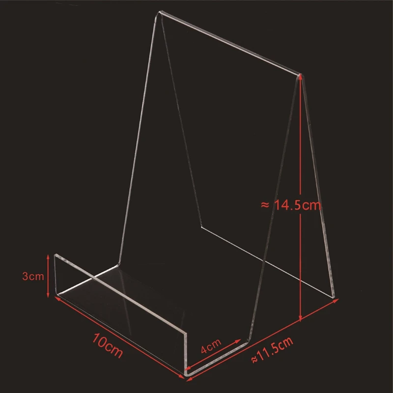 6 Pcs Acrylic Book Stand,Clear Acrylic Display Stand, Clear Holder For Displaying Pictures,Jewelry,Watch Display Stand