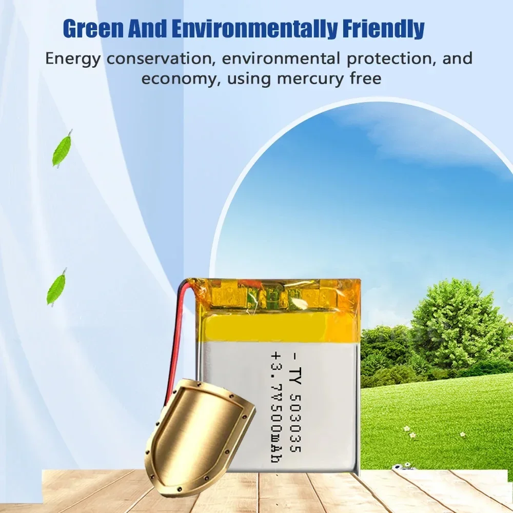 Полимерные аккумуляторные батареи 503035 Аккумулятор 500 мАч 3 7 В для мобильного