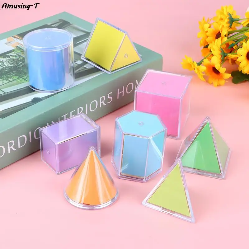 8 шт./набор, прозрачные геометрические кубики Монтессори