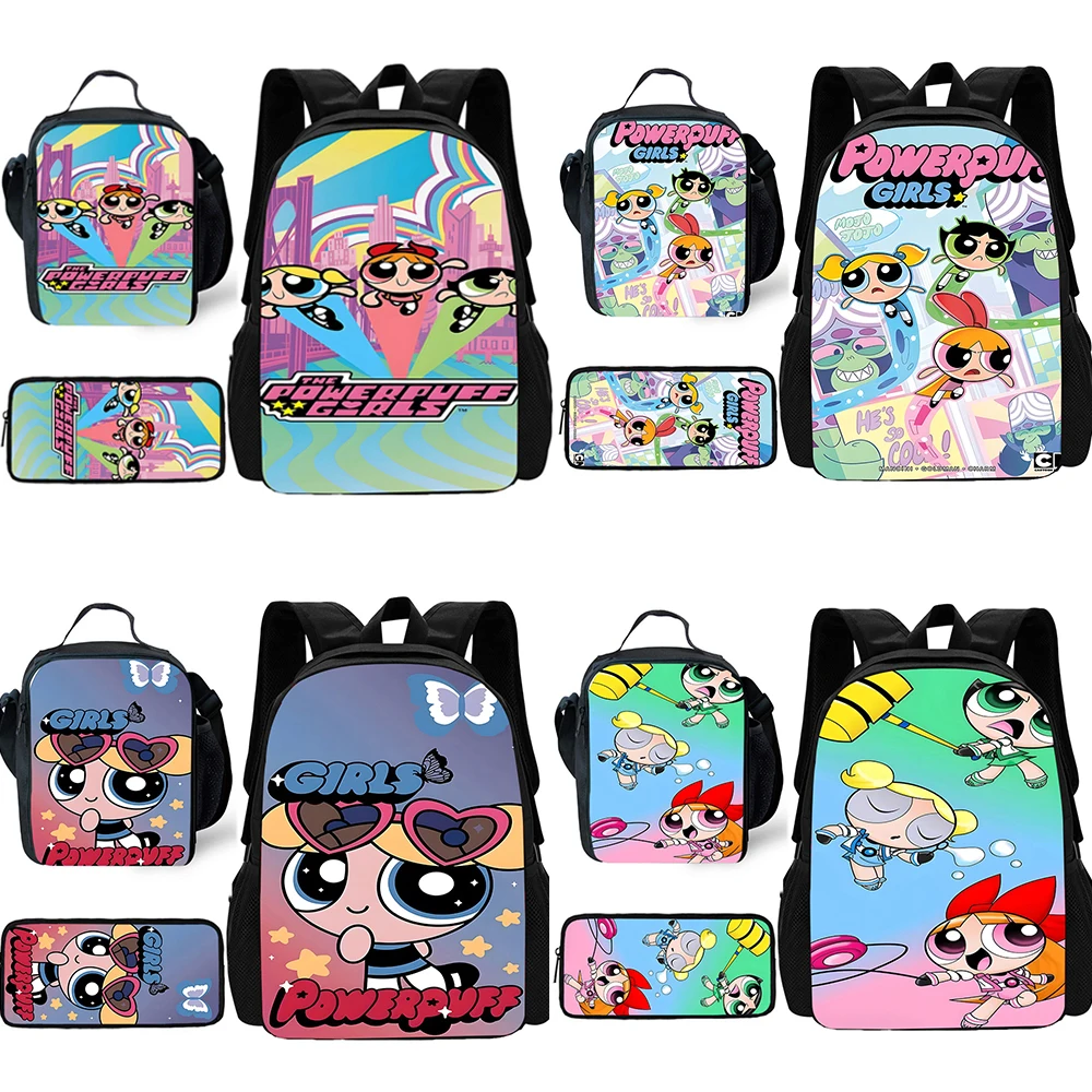 3 шт./комплект детский школьный рюкзак с рисунком аниме