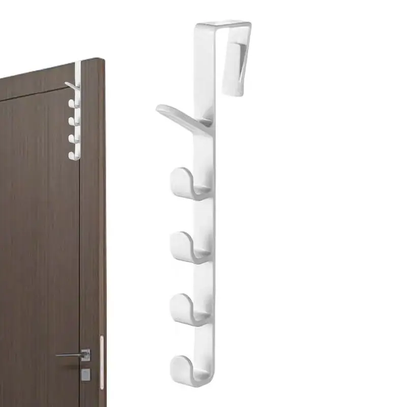 

Подвесная одежда за дверью в спальню, сумка для ключей, пятисегментные крючки, не требующие пробивки, прочный держатель для двери, сумочки, н...