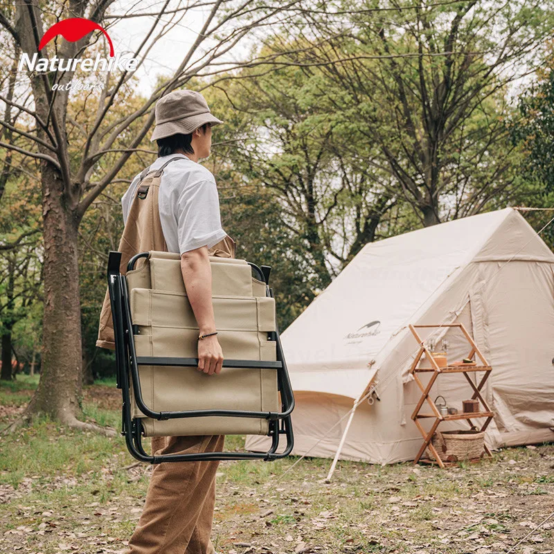 Naturehike складной стул для кемпинга с подушкой сверхлегкий портативный и рыбалки