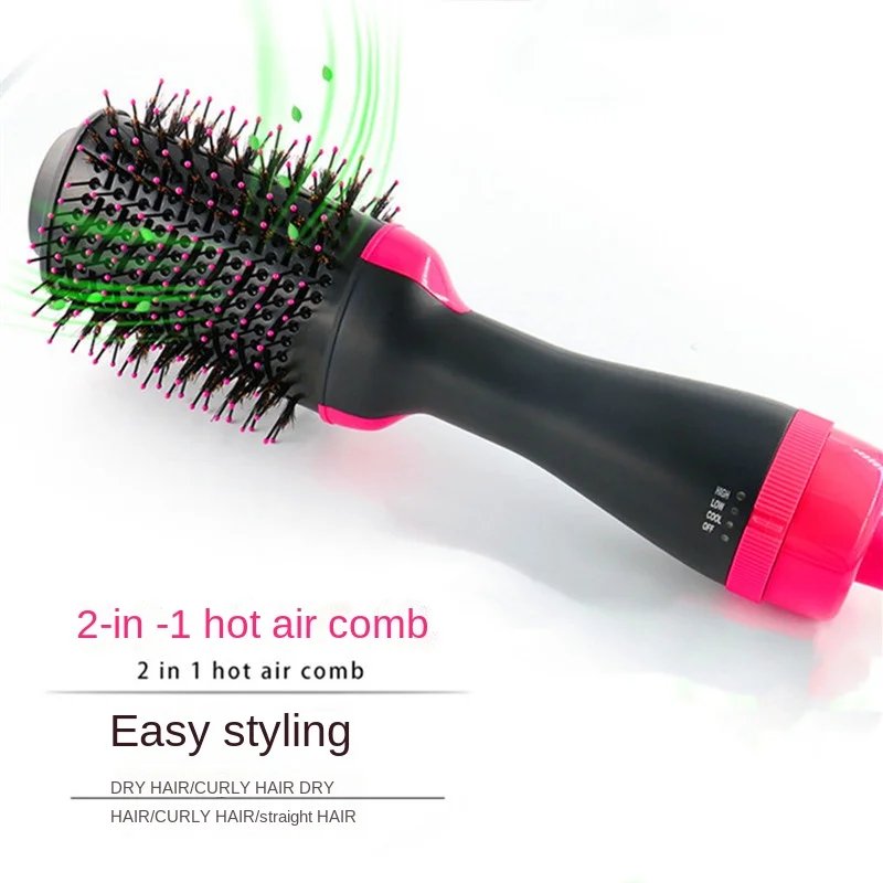 

2-in-1 Hot Air Comb Negative Ion Puffy Comb Does Not Hurt Hair Household Hair Blowing Comb Hair Straightener Straight Comb