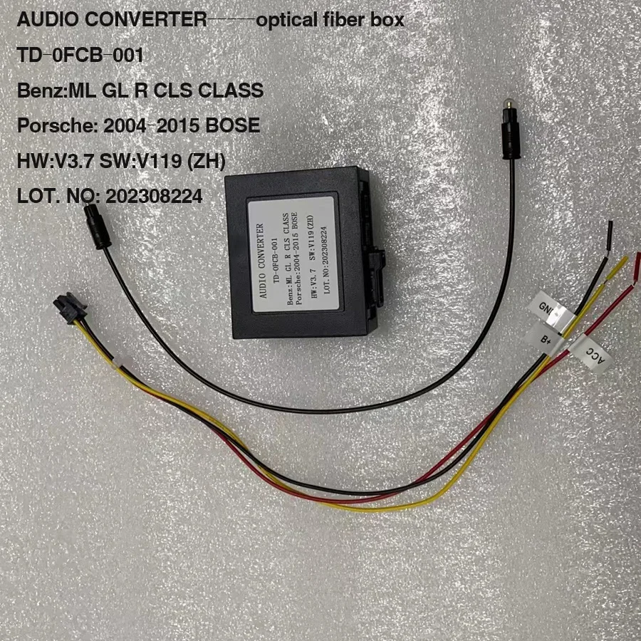 

АУДИО ПРЕОБРАЗОВАТЕЛЬ Оптоволоконный декодер Toslink для Porsche: 2004-2015 усилитель BOSE/Benz:ML GL R CLS CLASS